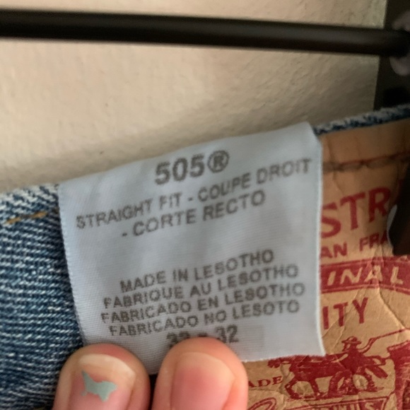 Levi’s • mens 505 straight fit jeans 33x32 unisex - Picture 4 of 5